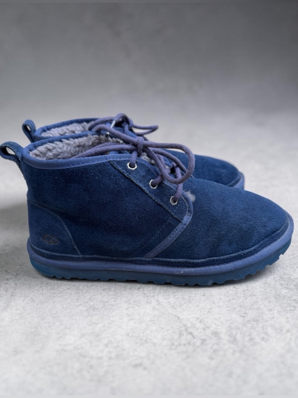 UGG Men's Neumel Navy Blue
Suede Chukka Boots With Plush Lining